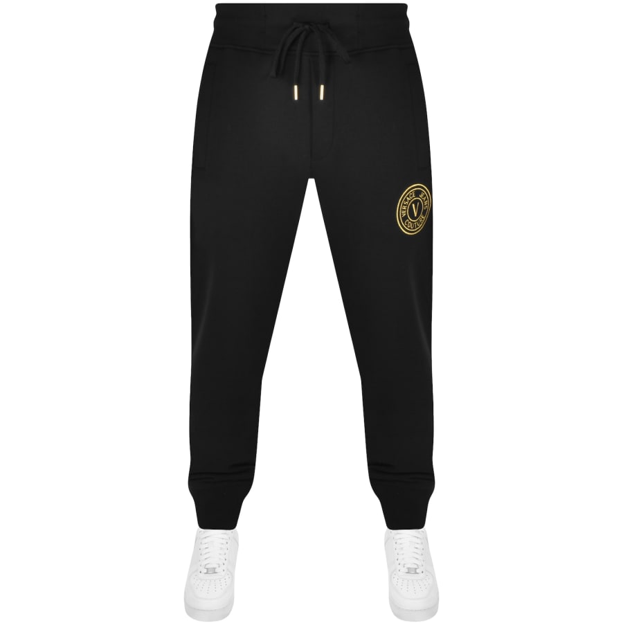 Versace Jeans Couture Emblem Joggers Black